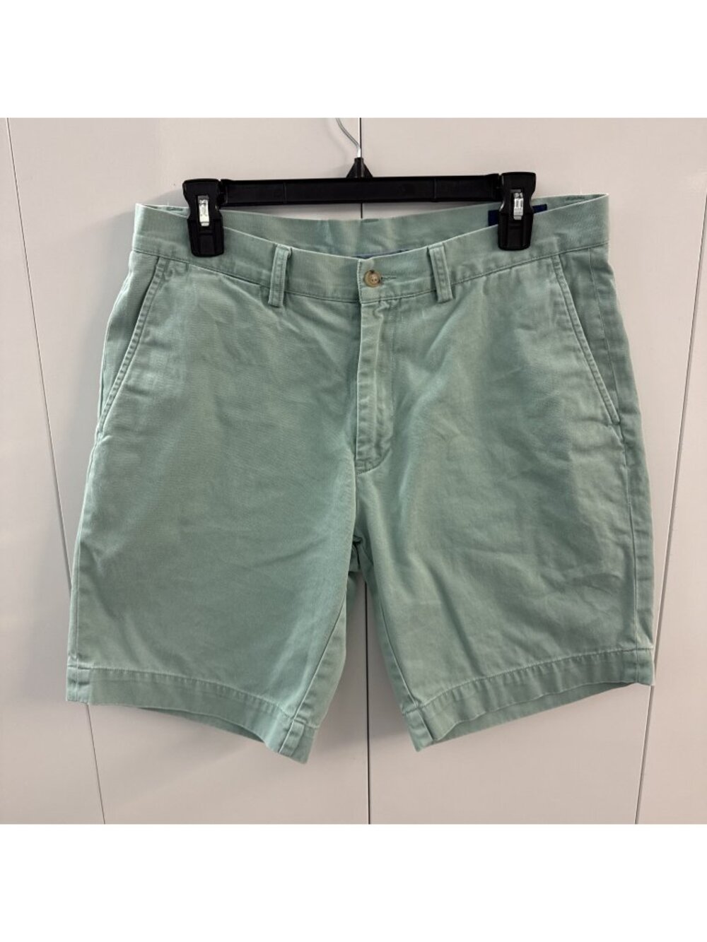 Polo Ralph Lauren Men's 32 Green Shorts Chino Flat Front Casual Golf